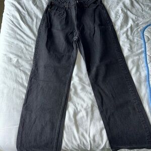 Abercrombie & Fitch Men's Dark Gray Relaxed Jeans